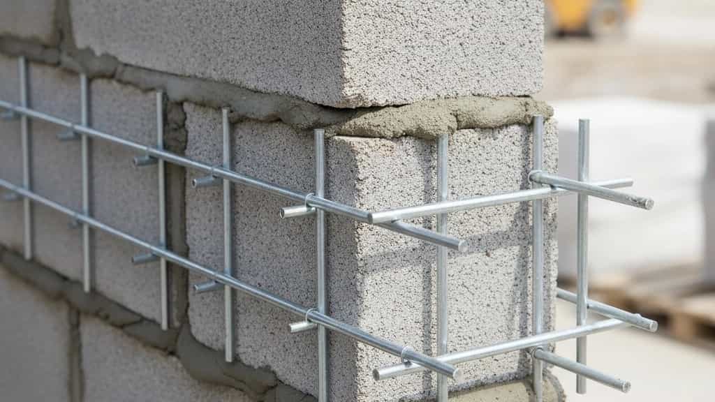 میلگرد بستر گالوانیزه برای دیوارهای ساختمانی